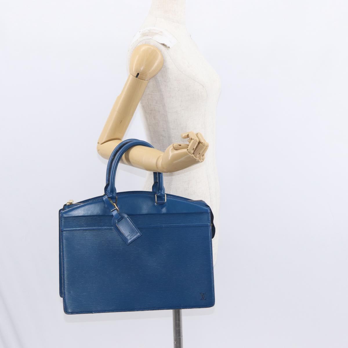 LOUIS VUITTON Epi Riviera Hand Bag Blue M48185 LV Auth 156339