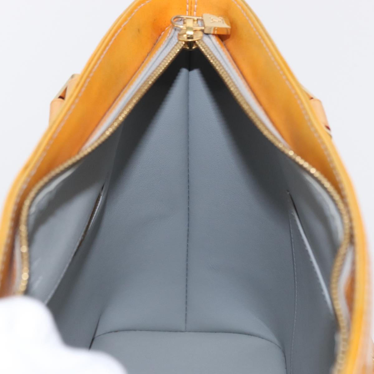 LOUIS VUITTON Monogram Vernis Houston Hand Bag Gris M91053 LV Auth 156340