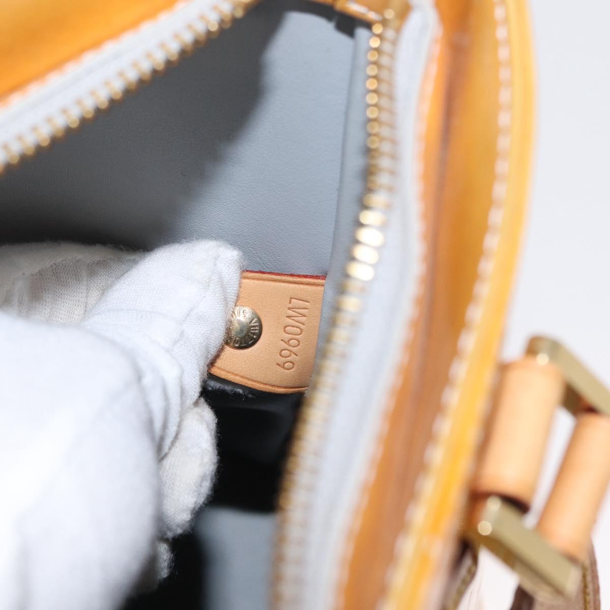 LOUIS VUITTON Monogram Vernis Houston Hand Bag Gris M91053 LV Auth 156340