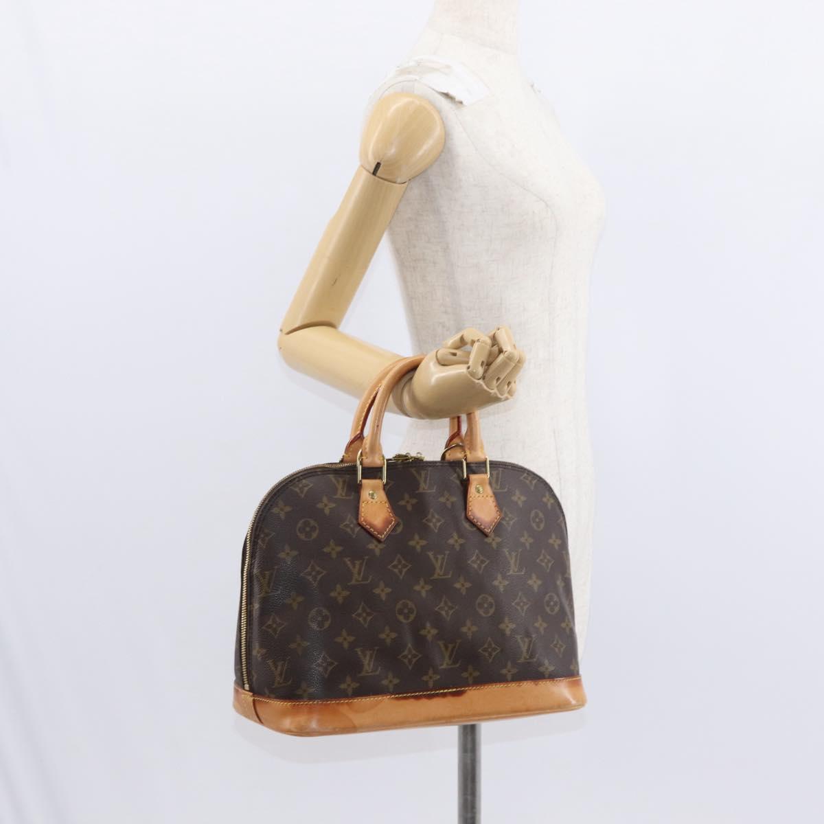 LOUIS VUITTON Monogram Alma Hand Bag M51130 LV Auth 156341