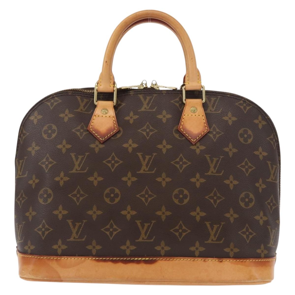 LOUIS VUITTON Monogram Alma Hand Bag M51130 LV Auth 156341
