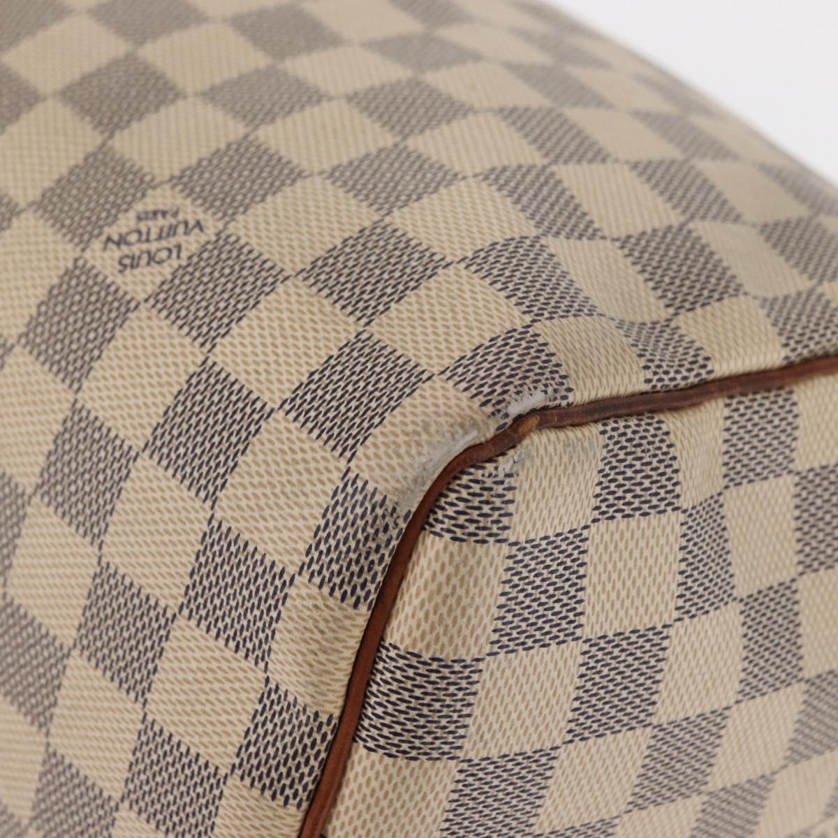 LOUIS VUITTON Damier Azur Speedy 30 Hand Bag N41533 LV Auth 156343
