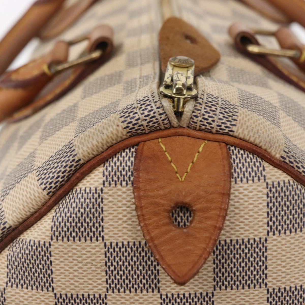 LOUIS VUITTON Damier Azur Speedy 30 Hand Bag N41533 LV Auth 156343