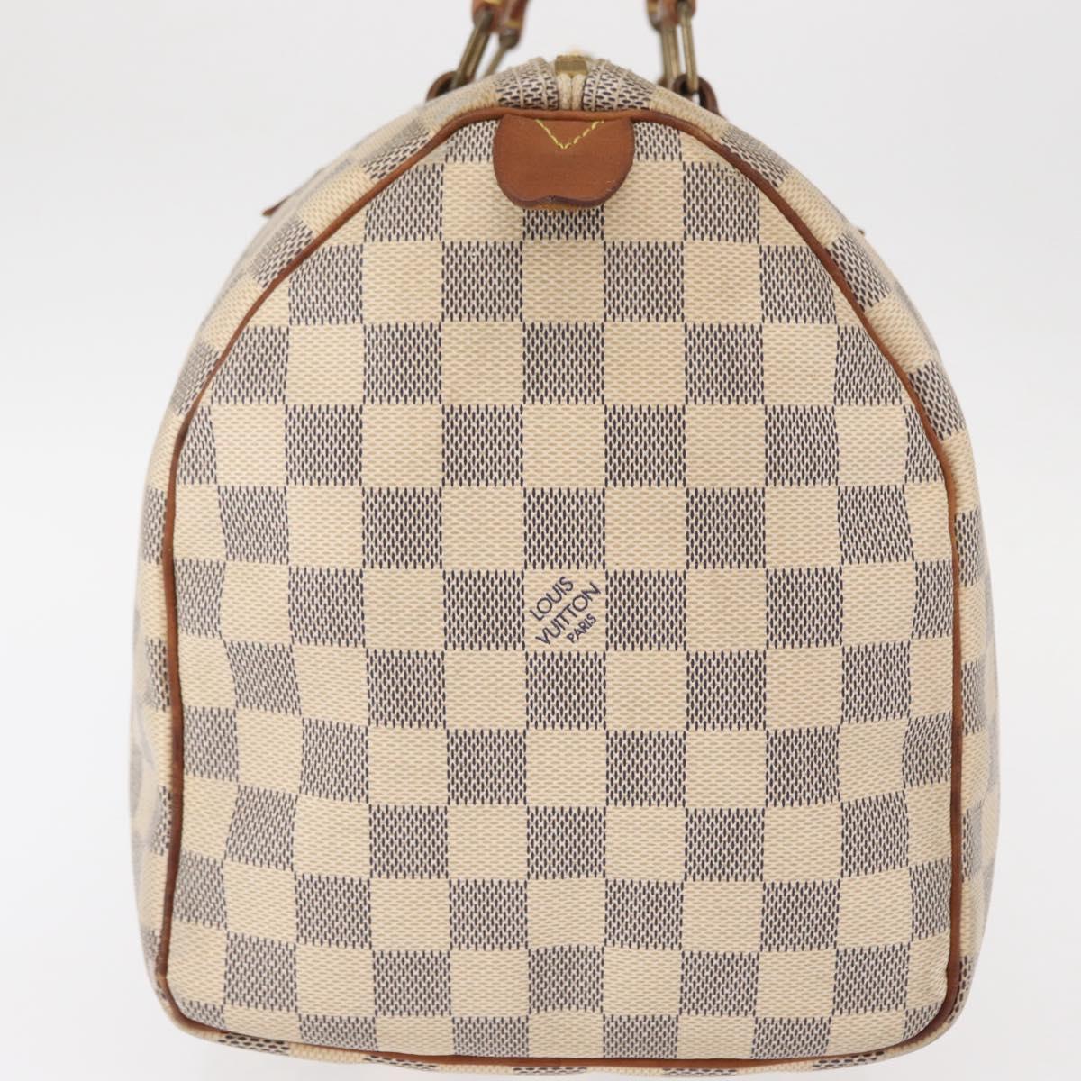 LOUIS VUITTON Damier Azur Speedy 30 Hand Bag N41533 LV Auth 156343