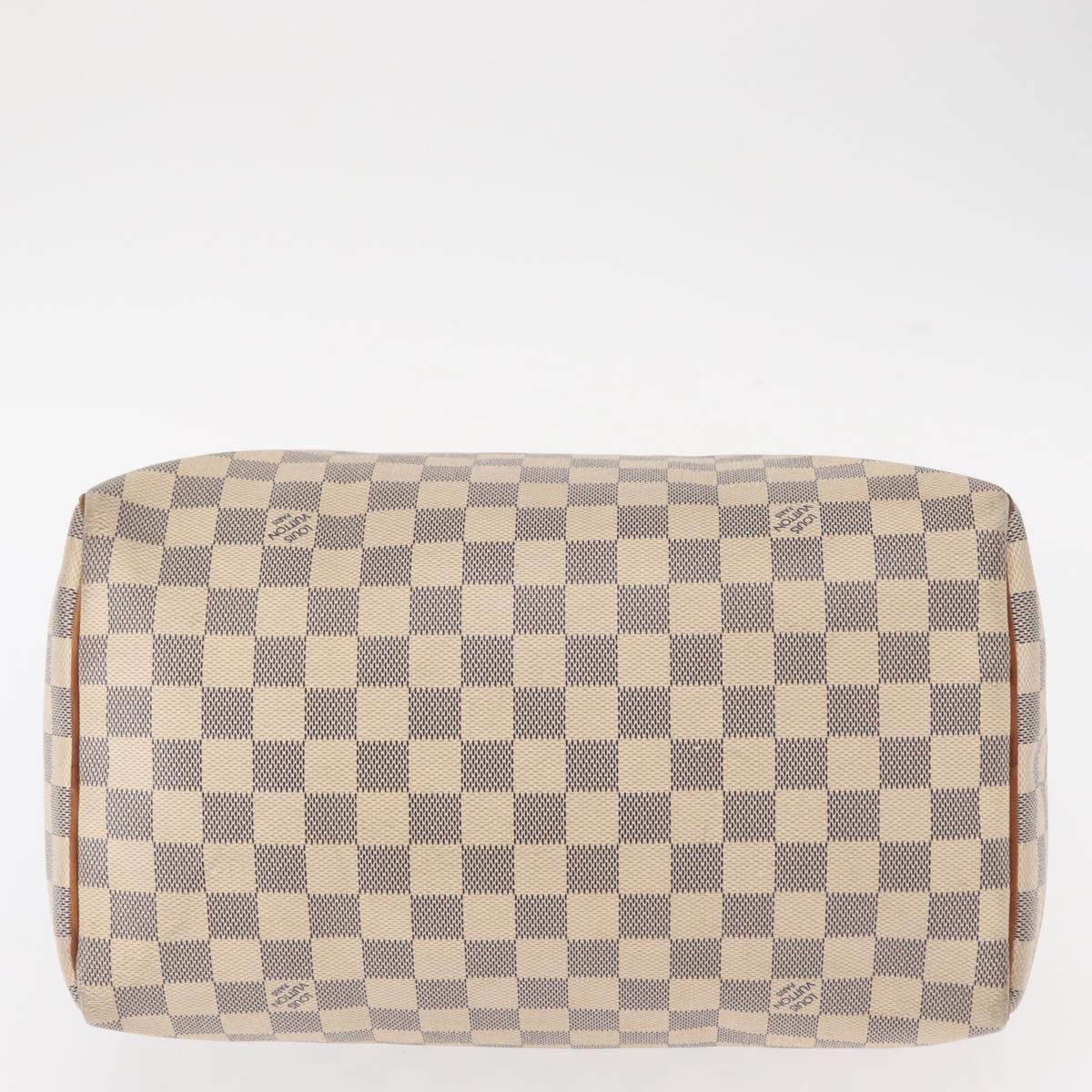 LOUIS VUITTON Damier Azur Speedy 30 Hand Bag N41533 LV Auth 156343