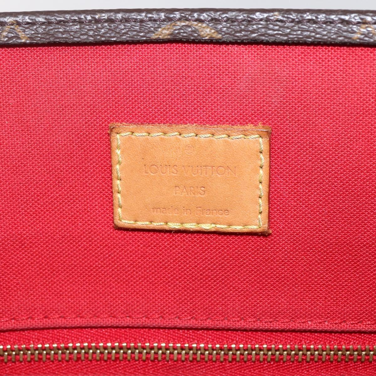 LOUIS VUITTON Monogram Sac Plat PM Hand Bag M51140 LV Auth 156344
