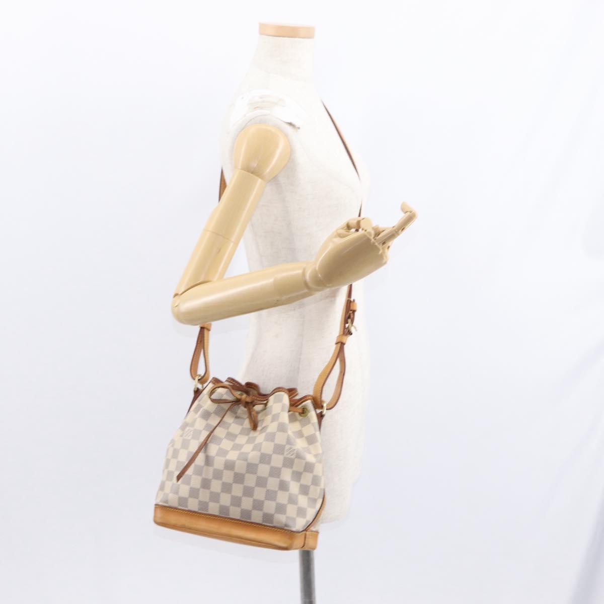 LOUIS VUITTON Damier Azur Noe BB Shoulder Bag N41220 LV Auth 156345