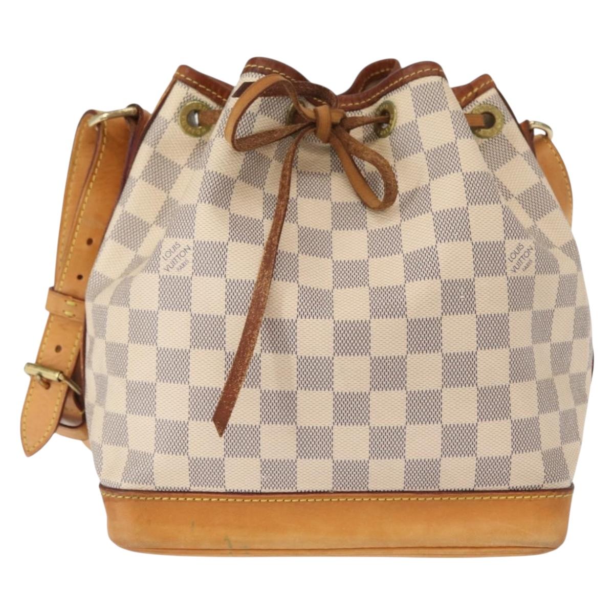 LOUIS VUITTON Damier Azur Noe BB Shoulder Bag N41220 LV Auth 156345