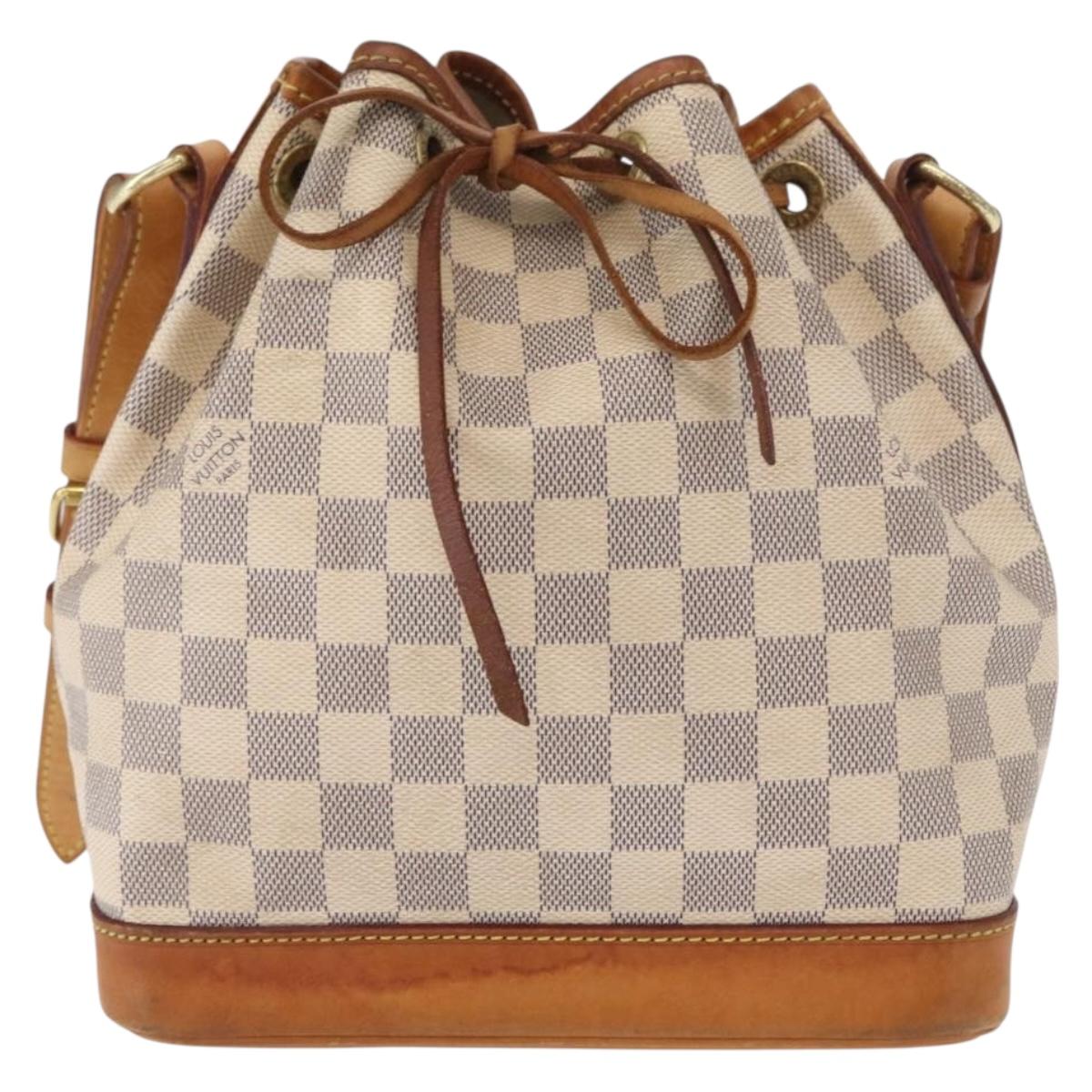 LOUIS VUITTON Damier Azur Noe BB Shoulder Bag N41220 LV Auth 156346