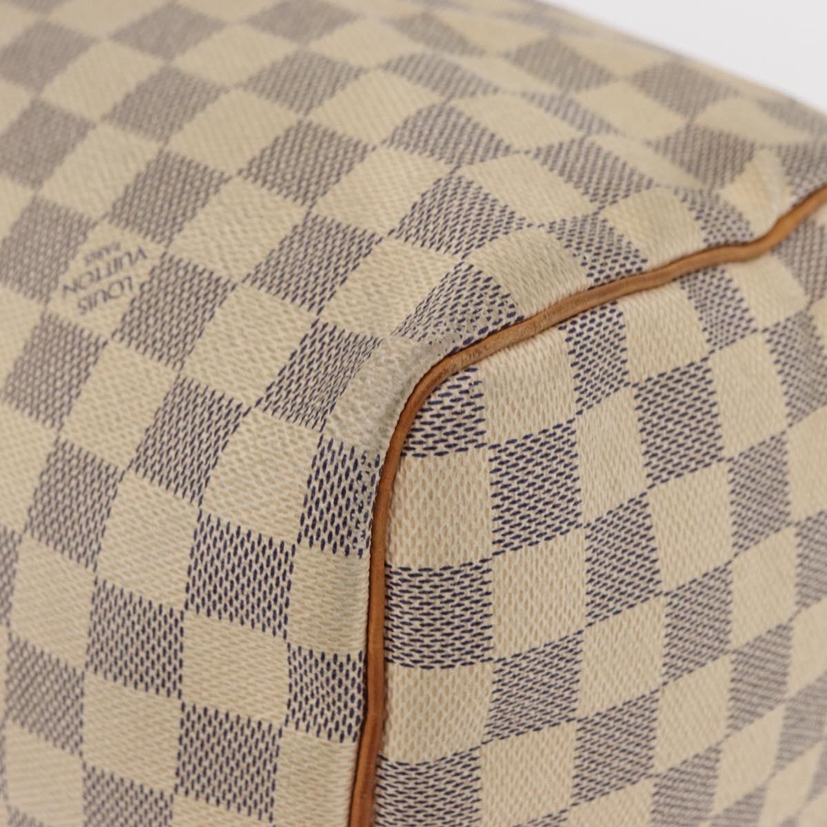 LOUIS VUITTON Damier Azur Speedy 30 Hand Bag N41533 LV Auth 156347