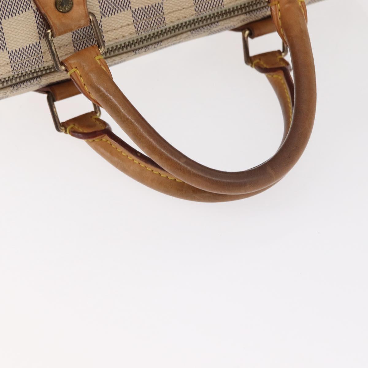 LOUIS VUITTON Damier Azur Speedy 30 Hand Bag N41533 LV Auth 156347