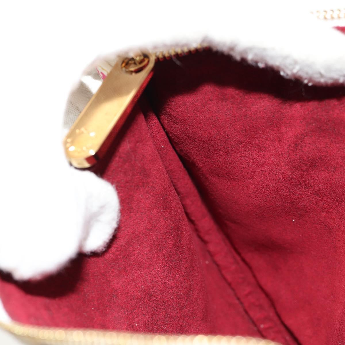 LOUIS VUITTON Monogram Multicolor Pochette GM Pouch White M60027 Auth 156352SV