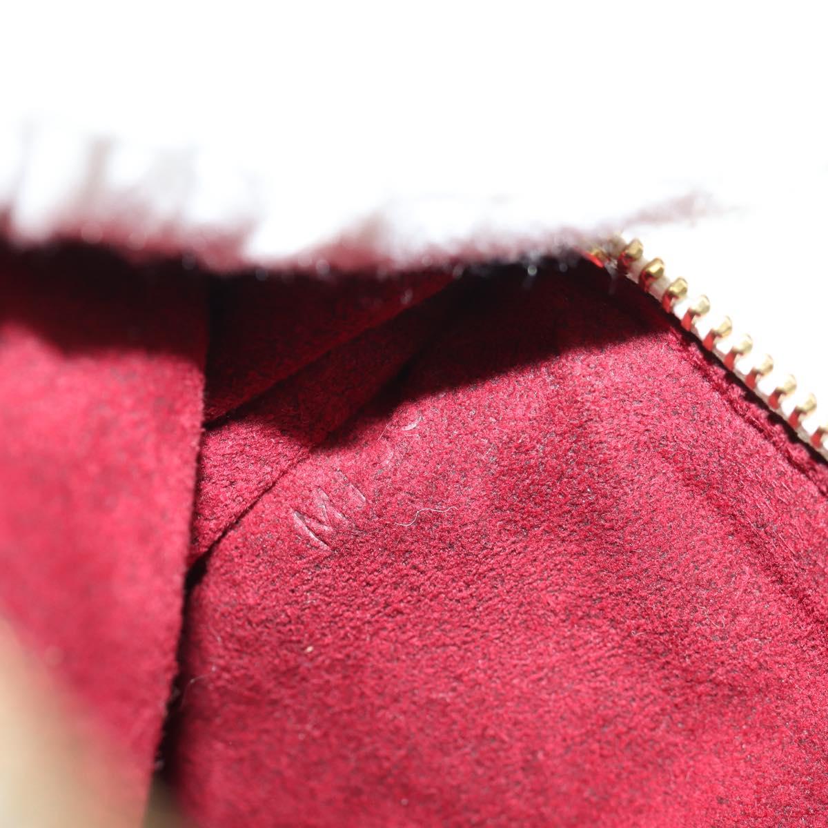 LOUIS VUITTON Monogram Multicolor Pochette GM Pouch White M60027 Auth 156352SV