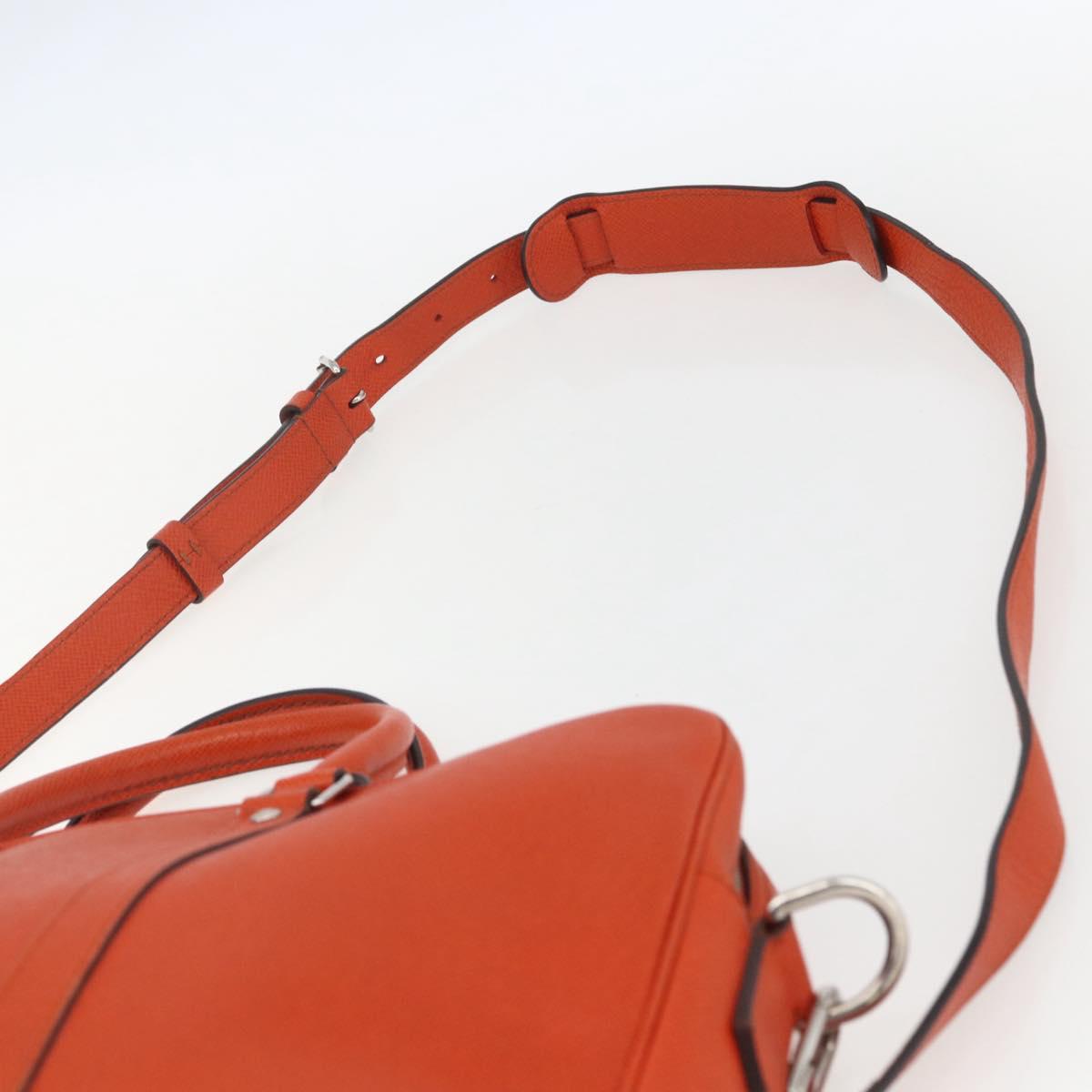 LOUIS VUITTON Taiga Porte Documents Voyage Bag Orange M30637 LV Auth 156354