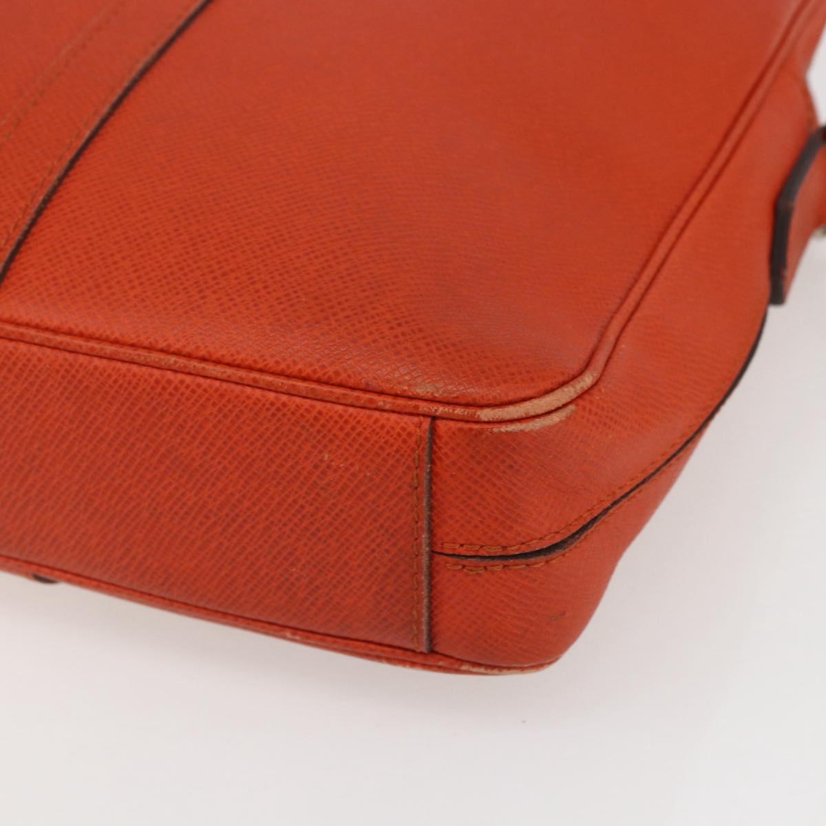 LOUIS VUITTON Taiga Porte Documents Voyage Bag Orange M30637 LV Auth 156354
