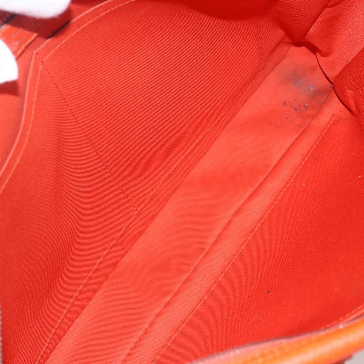 LOUIS VUITTON Taiga Porte Documents Voyage Bag Orange M30637 LV Auth 156354