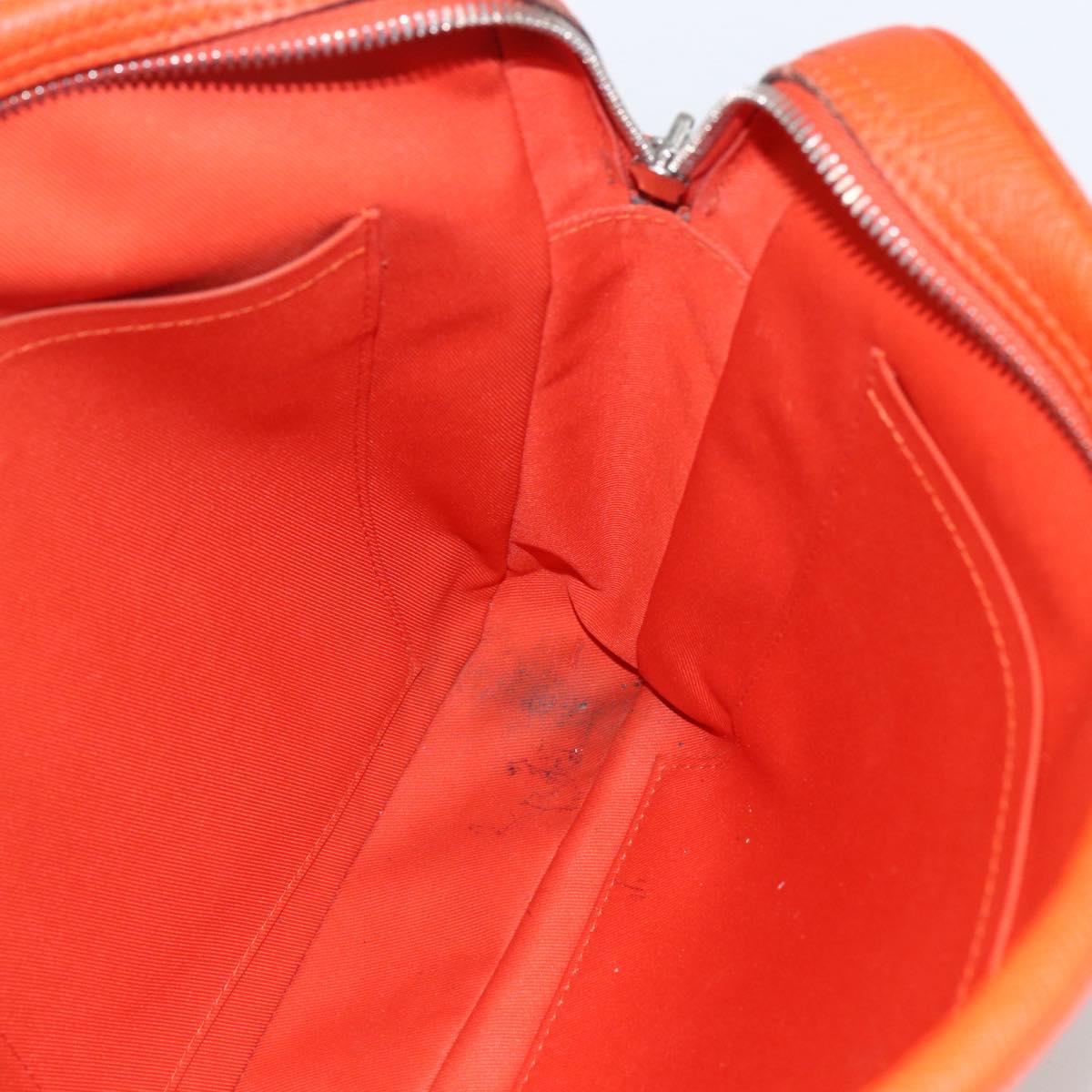 LOUIS VUITTON Taiga Porte Documents Voyage Bag Orange M30637 LV Auth 156354