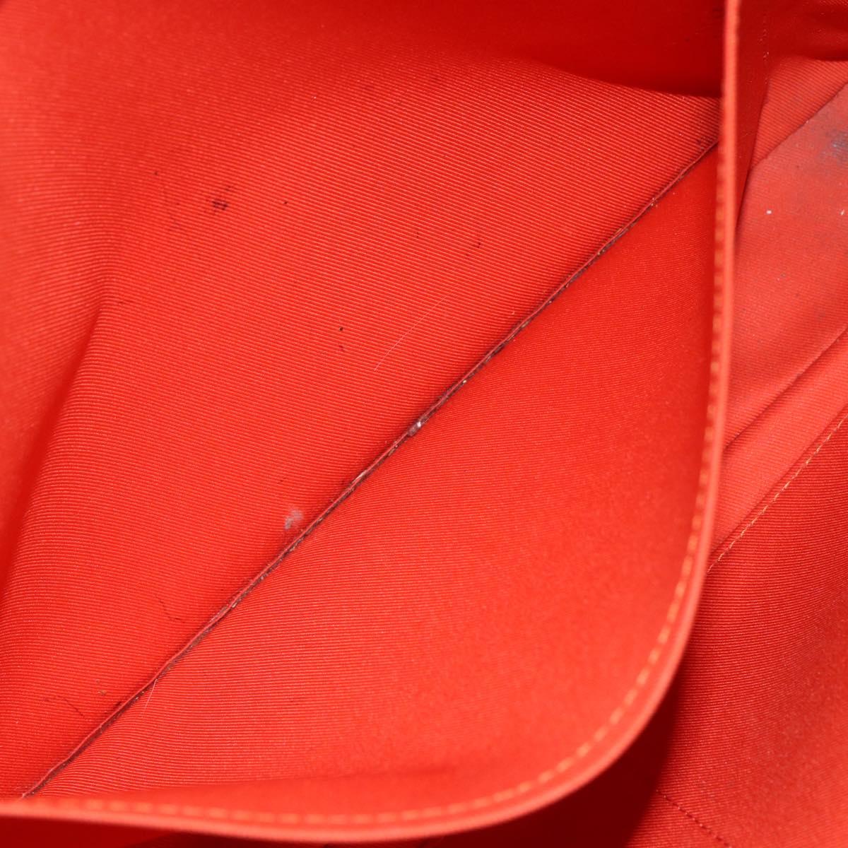 LOUIS VUITTON Taiga Porte Documents Voyage Bag Orange M30637 LV Auth 156354