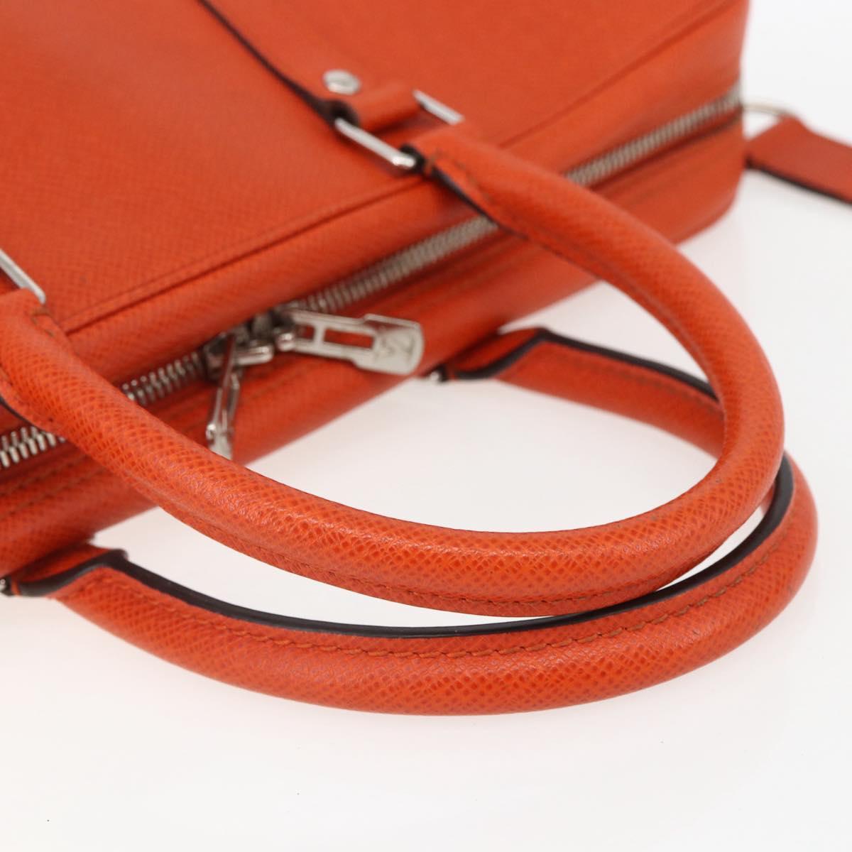 LOUIS VUITTON Taiga Porte Documents Voyage Bag Orange M30637 LV Auth 156354