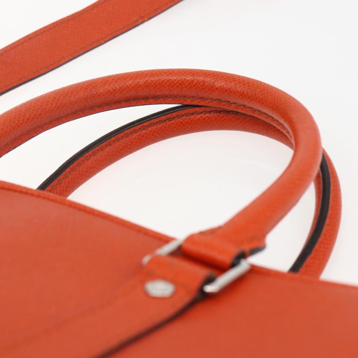 LOUIS VUITTON Taiga Porte Documents Voyage Bag Orange M30637 LV Auth 156354