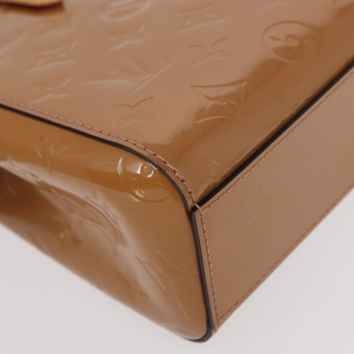 LOUIS VUITTON Monogram Vernis Catalina BB Bag Rose Velours M90015 Auth 156356