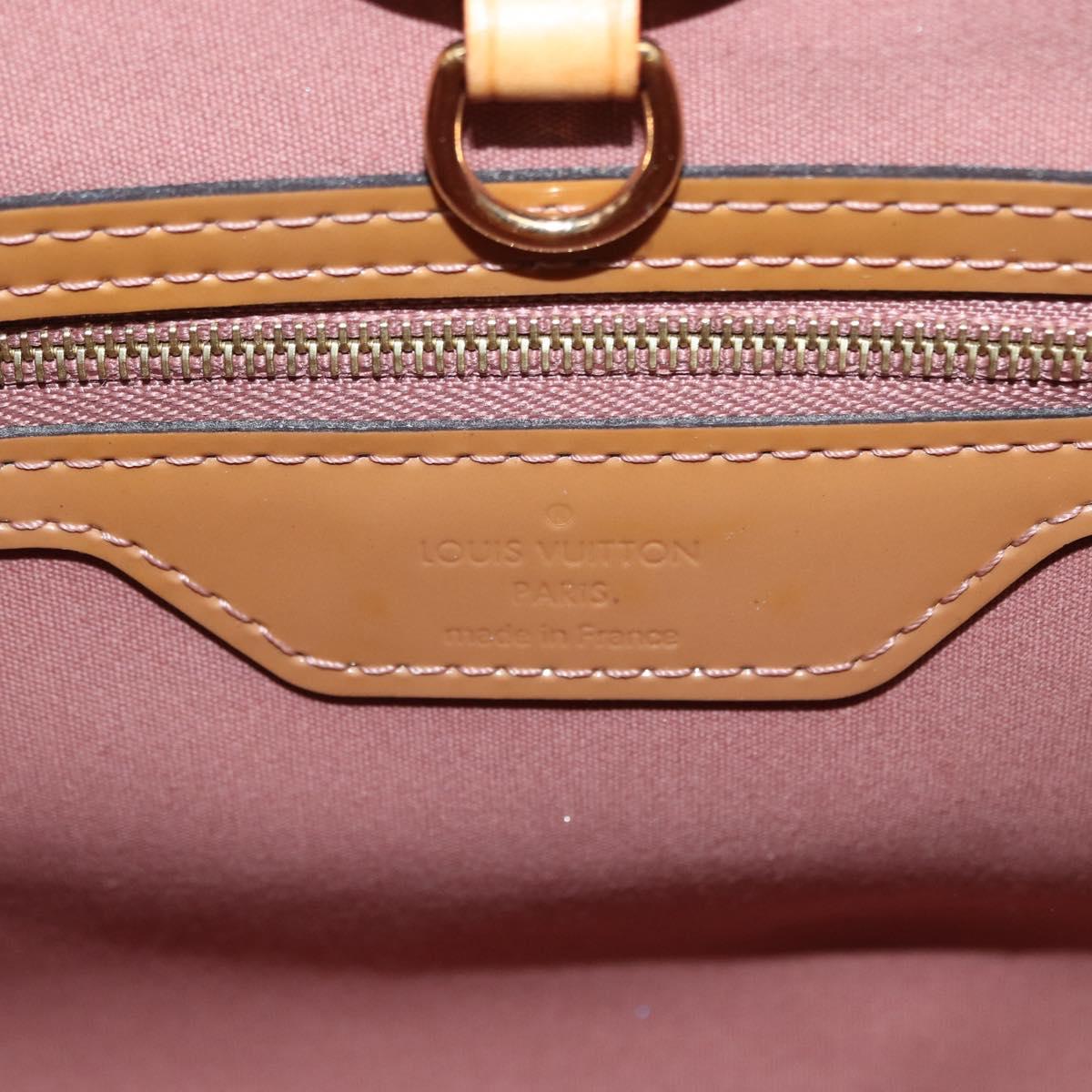 LOUIS VUITTON Monogram Vernis Catalina BB Bag Rose Velours M90015 Auth 156356