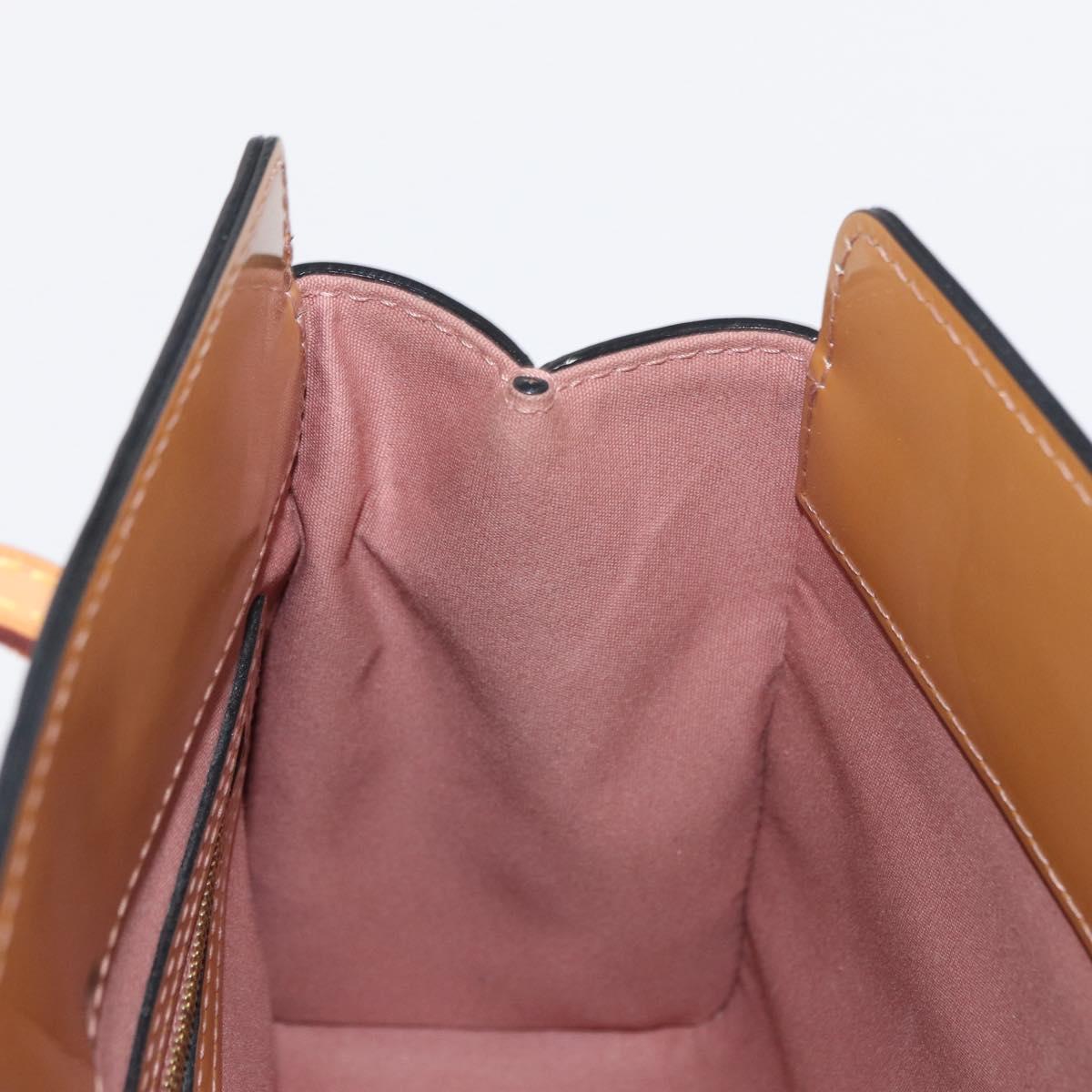 LOUIS VUITTON Monogram Vernis Catalina BB Bag Rose Velours M90015 Auth 156356