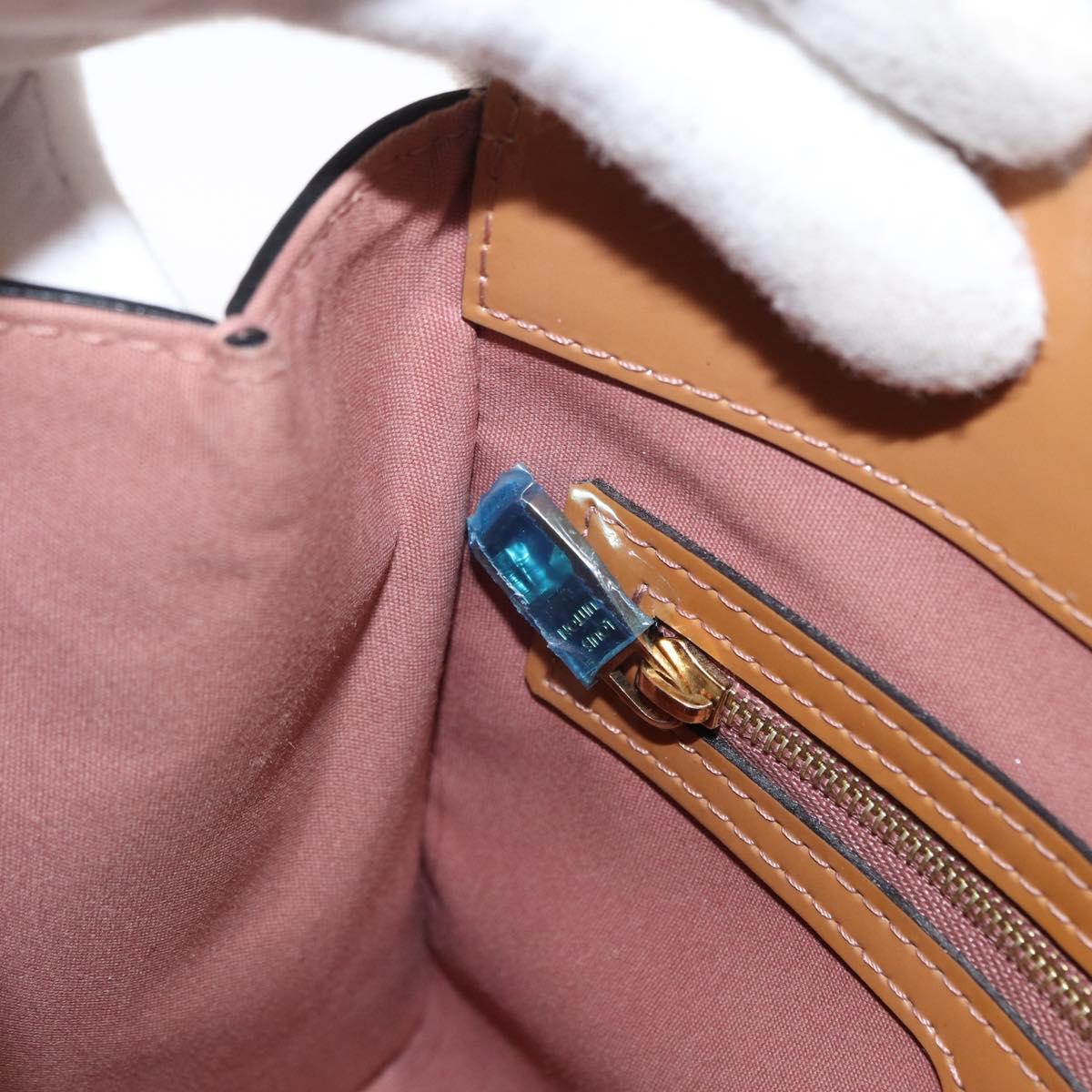 LOUIS VUITTON Monogram Vernis Catalina BB Bag Rose Velours M90015 Auth 156356