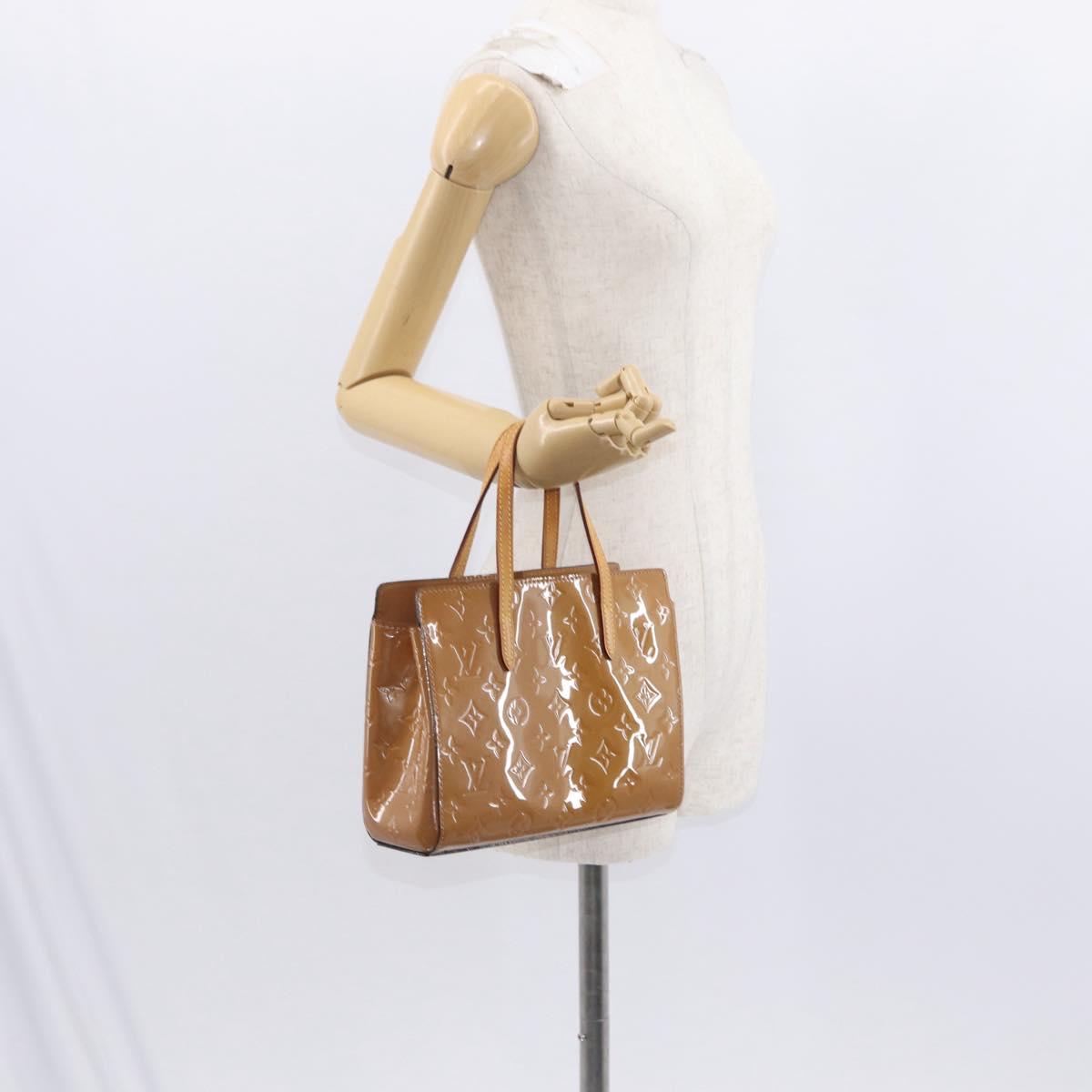 LOUIS VUITTON Monogram Vernis Catalina BB Bag Rose Velours M90015 Auth 156356