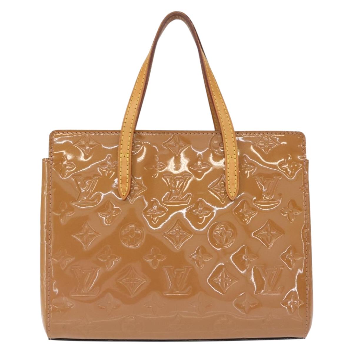 LOUIS VUITTON Monogram Vernis Catalina BB Bag Rose Velours M90015 Auth 156356