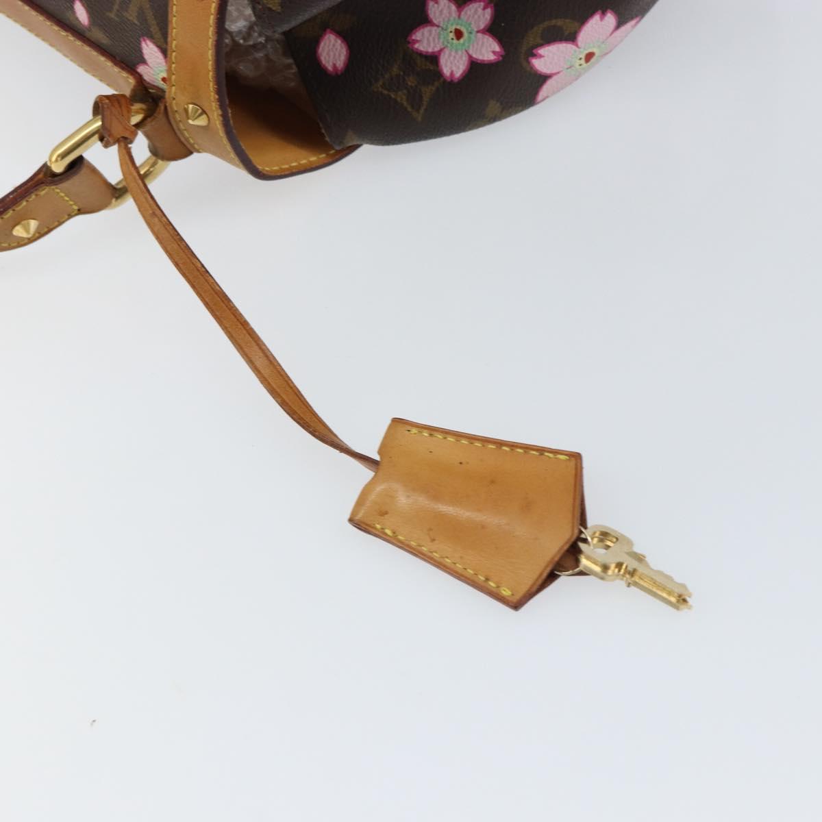 LOUIS VUITTON Monogram Cherry Blossom Sac Retro PM Hand Bag M92012 Auth 156357V