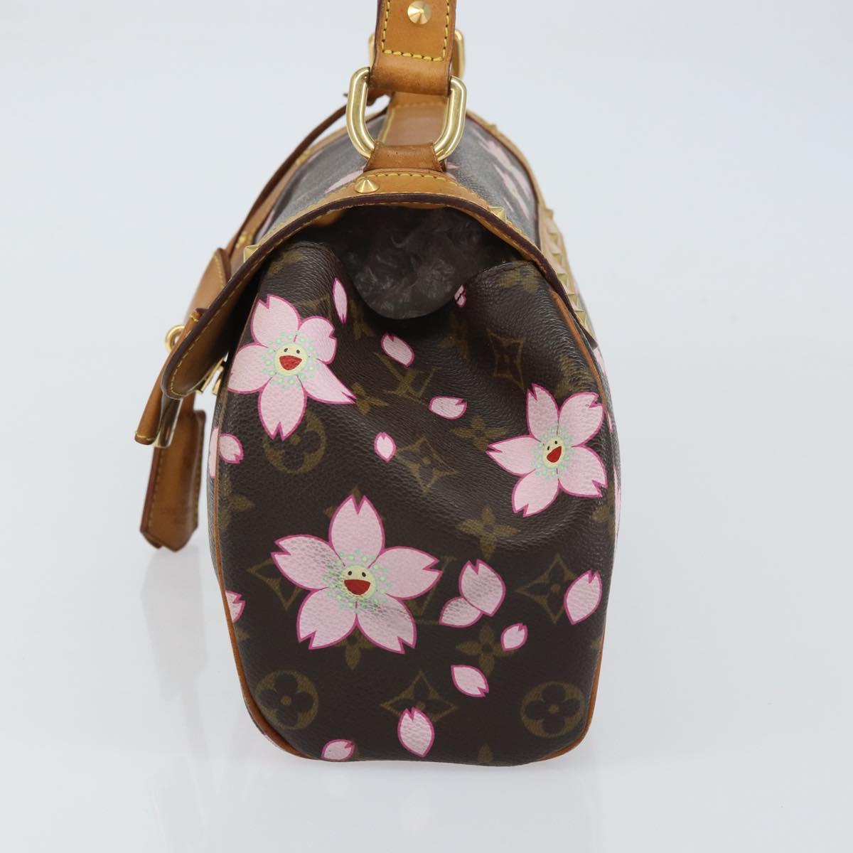 LOUIS VUITTON Monogram Cherry Blossom Sac Retro PM Hand Bag M92012 Auth 156357V