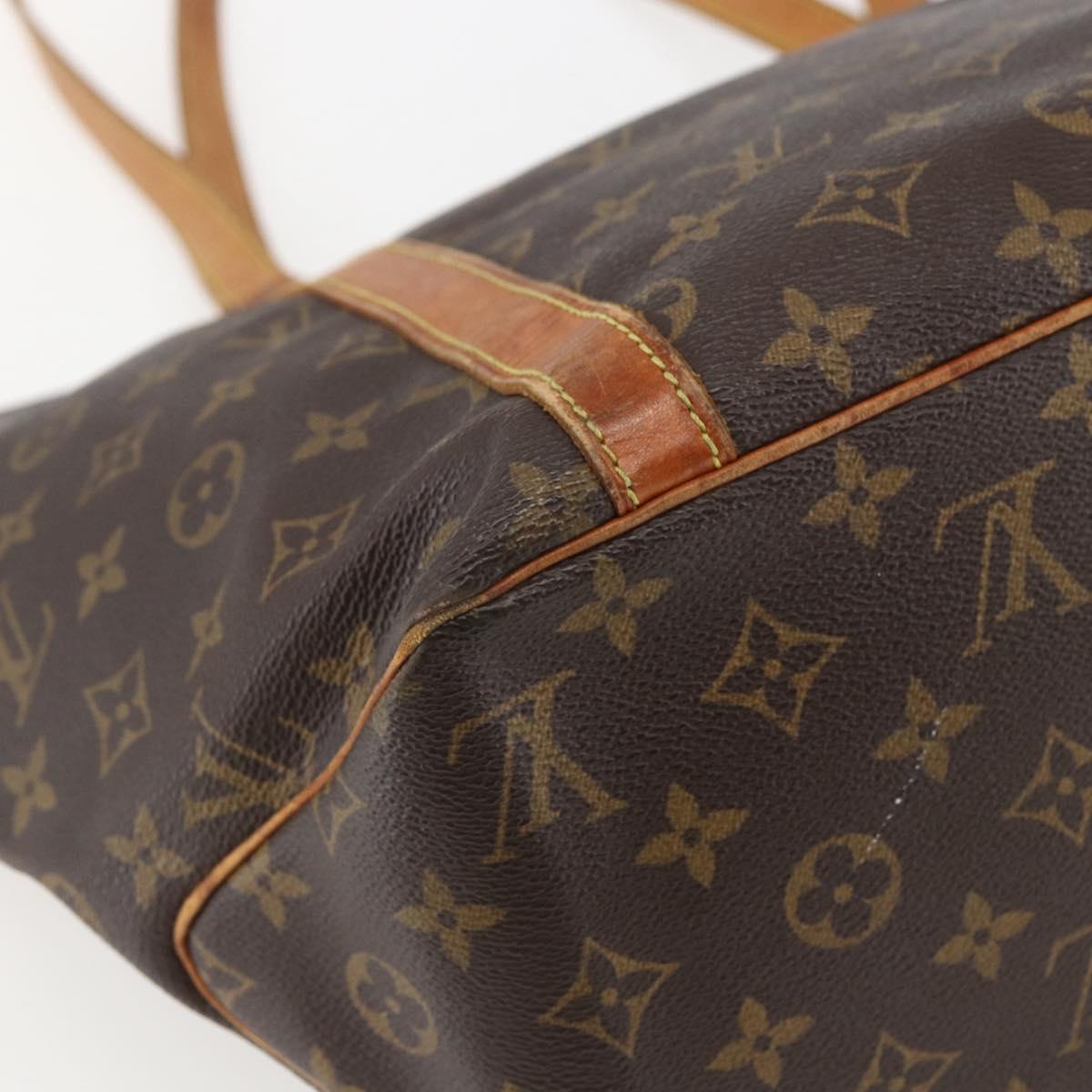 LOUIS VUITTON Monogram Sac Shopping Tote Bag M51108 LV Auth 156359