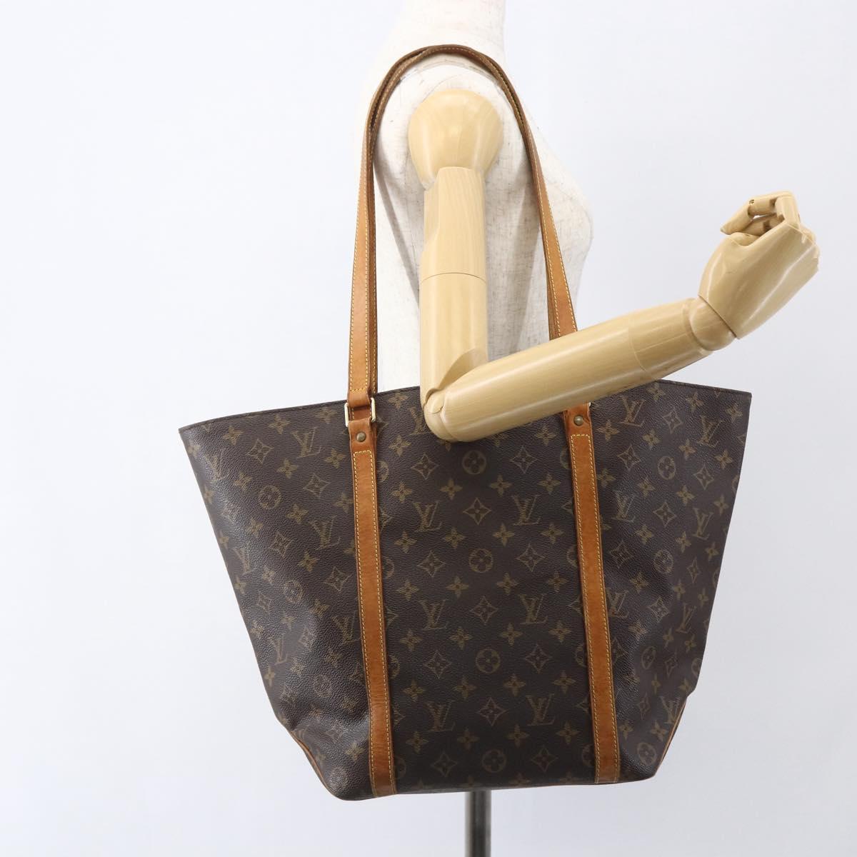 LOUIS VUITTON Monogram Sac Shopping Tote Bag M51108 LV Auth 156359