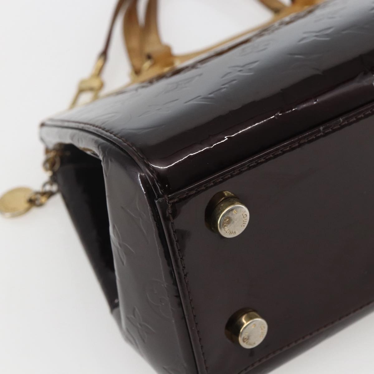 LOUIS VUITTON Monogram Vernis Blair MM Hand Bag 2way Amarante M91619 Auth 156360