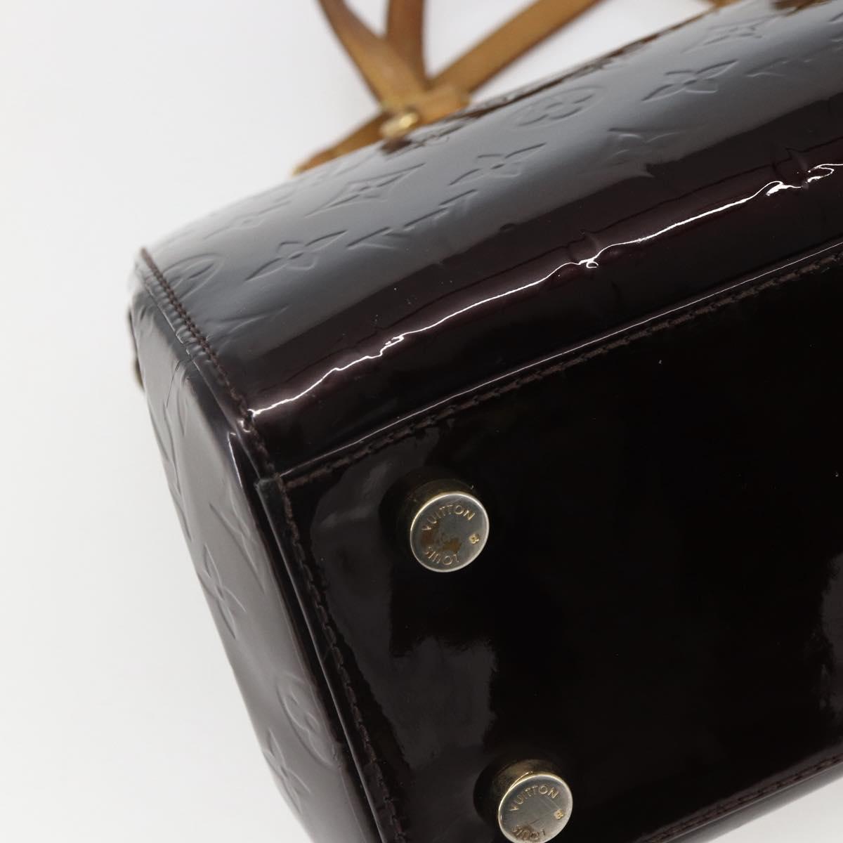 LOUIS VUITTON Monogram Vernis Blair MM Hand Bag 2way Amarante M91619 Auth 156360