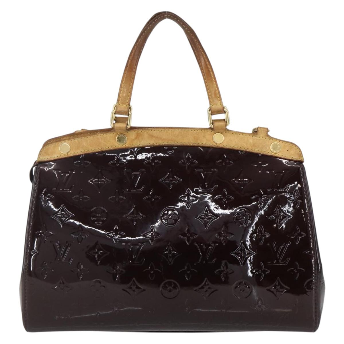 LOUIS VUITTON Monogram Vernis Blair MM Hand Bag 2way Amarante M91619 Auth 156360