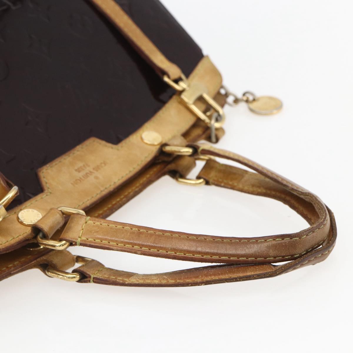 LOUIS VUITTON Monogram Vernis Blair MM Hand Bag 2way Amarante M91619 Auth 156360