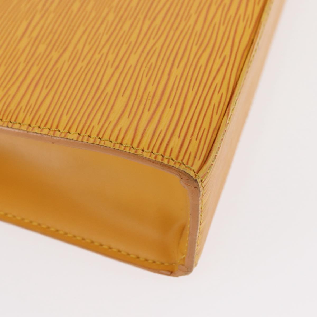 LOUIS VUITTON Epi Malesherbes Bag Tassili Yellow Jonne M52379 LV Auth 156361