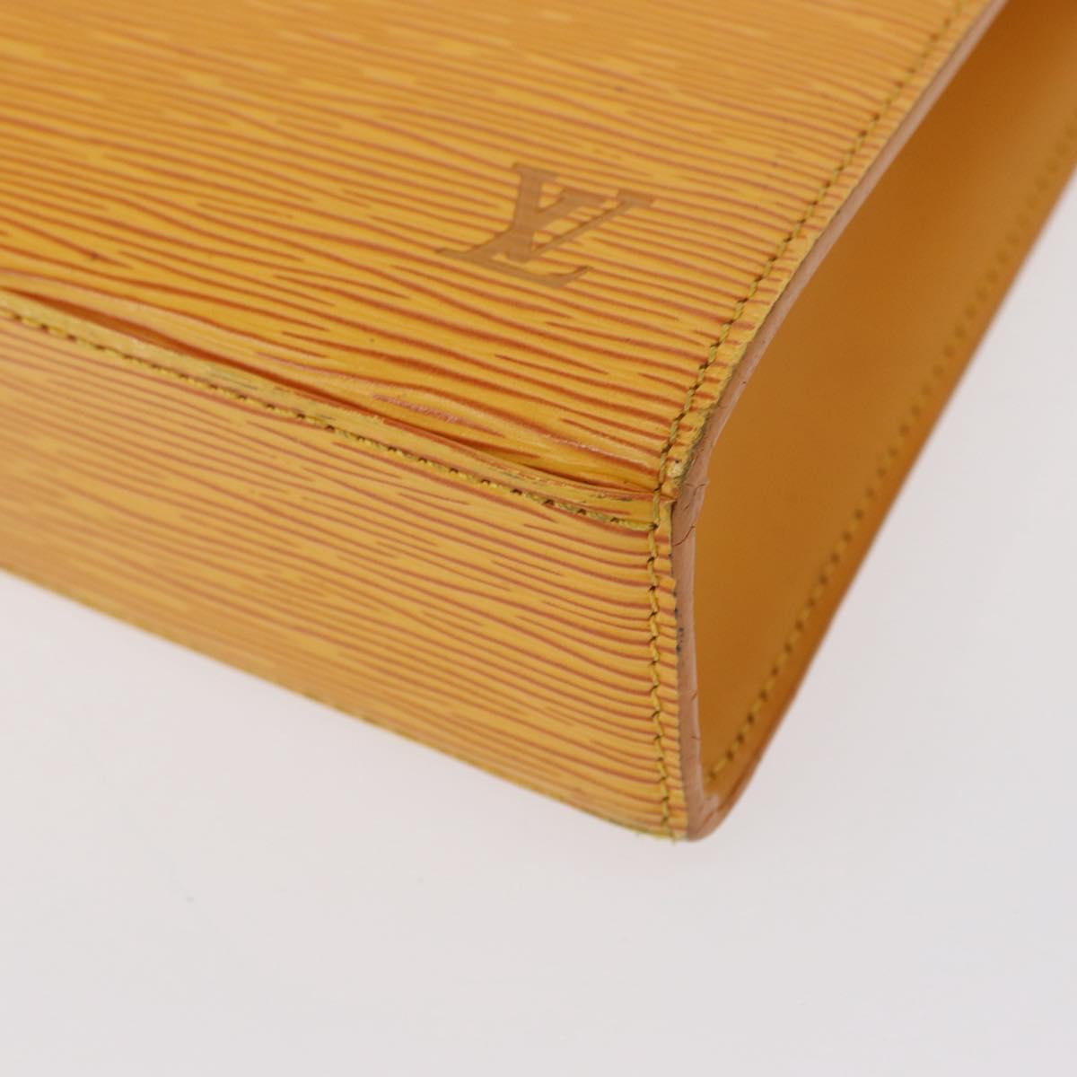 LOUIS VUITTON Epi Malesherbes Bag Tassili Yellow Jonne M52379 LV Auth 156361