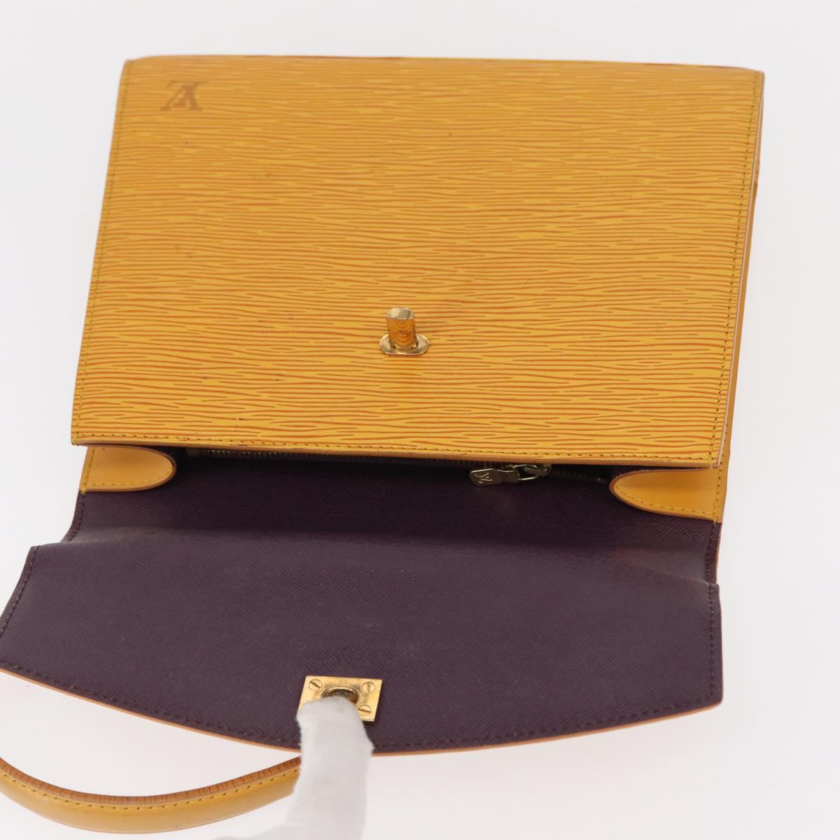 LOUIS VUITTON Epi Malesherbes Bag Tassili Yellow Jonne M52379 LV Auth 156361