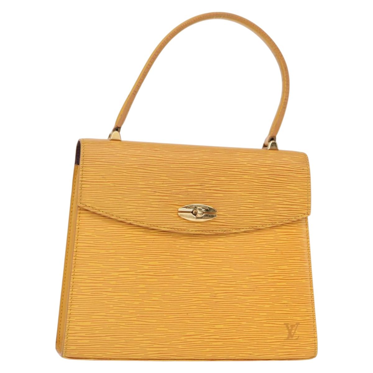 LOUIS VUITTON Epi Malesherbes Bag Tassili Yellow Jonne M52379 LV Auth 156361