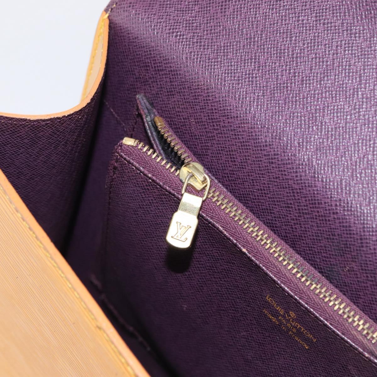 LOUIS VUITTON Epi Malesherbes Bag Tassili Yellow Jonne M52379 LV Auth 156361