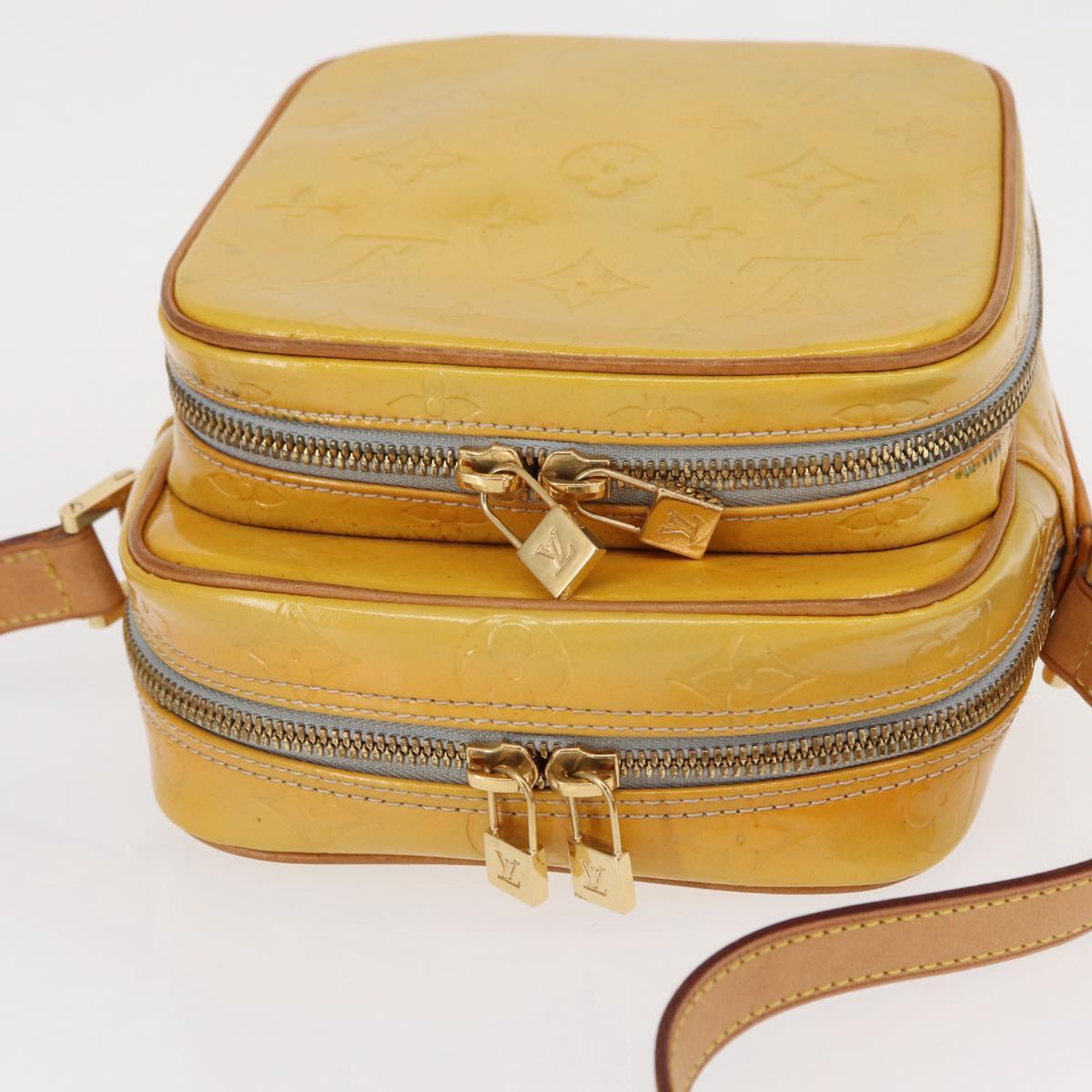 LOUIS VUITTON Monogram Vernis Wooster Shoulder Bag Gris M91036 LV Auth 156362