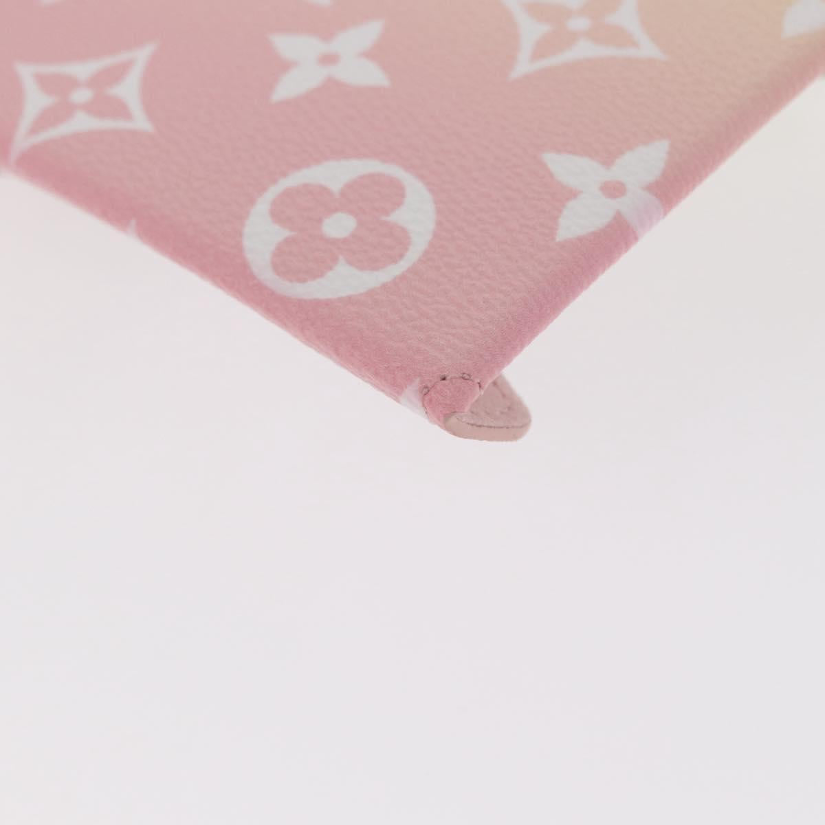 LOUIS VUITTON Monogram Etoui 6 Pailles Pouch Pink GI0621 LV Auth 156366SM