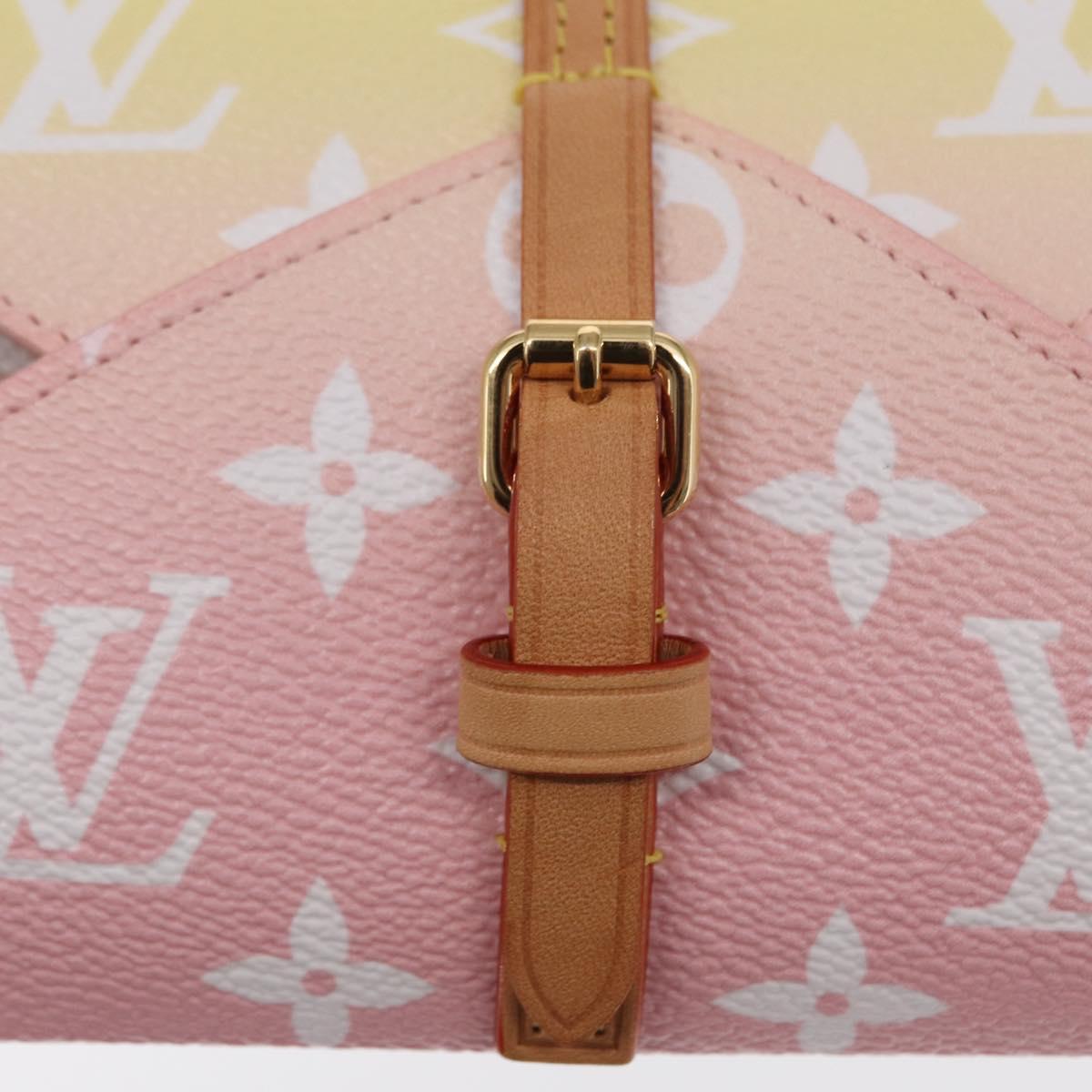 LOUIS VUITTON Monogram Etoui 6 Pailles Pouch Pink GI0621 LV Auth 156366SM