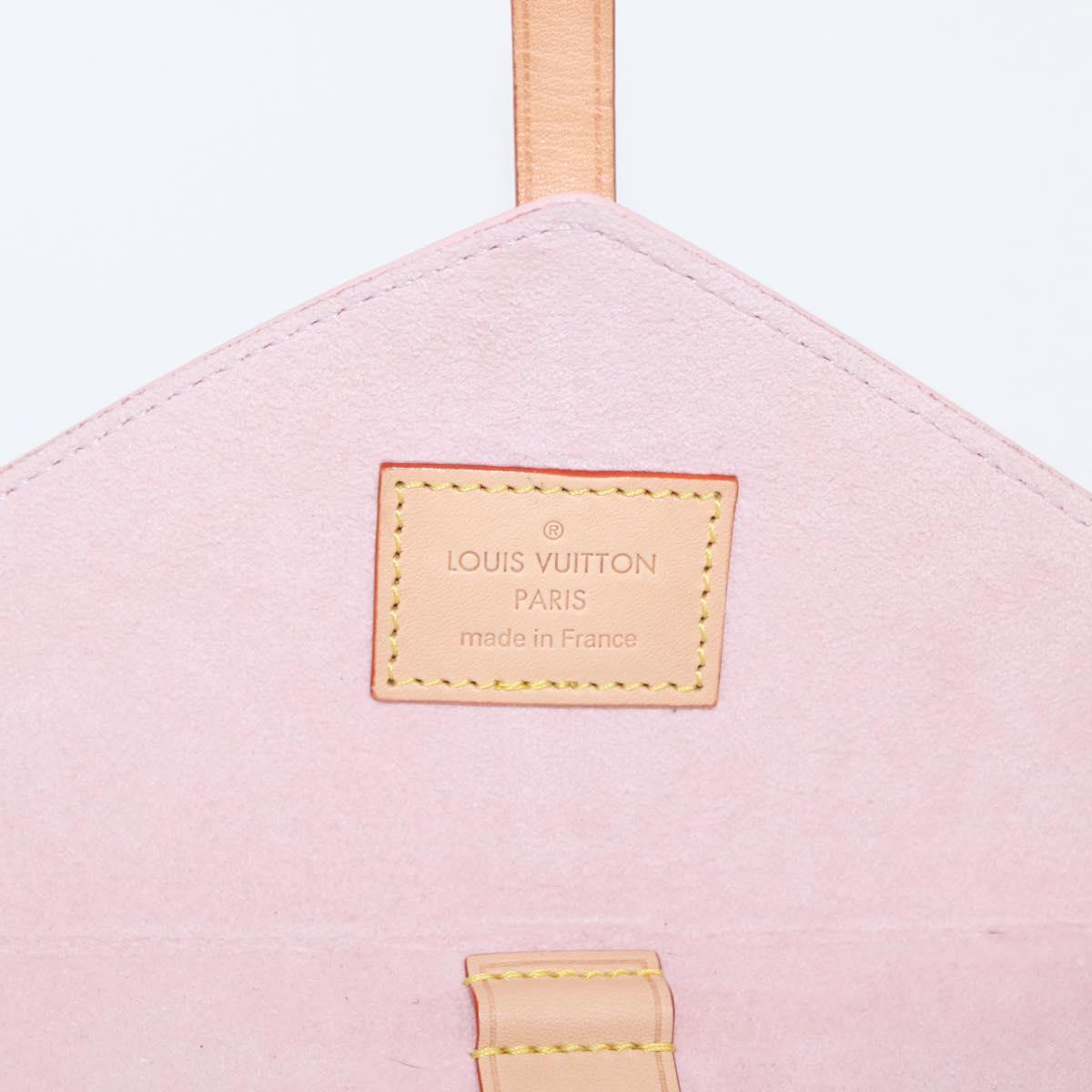 LOUIS VUITTON Monogram Etoui 6 Pailles Pouch Pink GI0621 LV Auth 156366SM