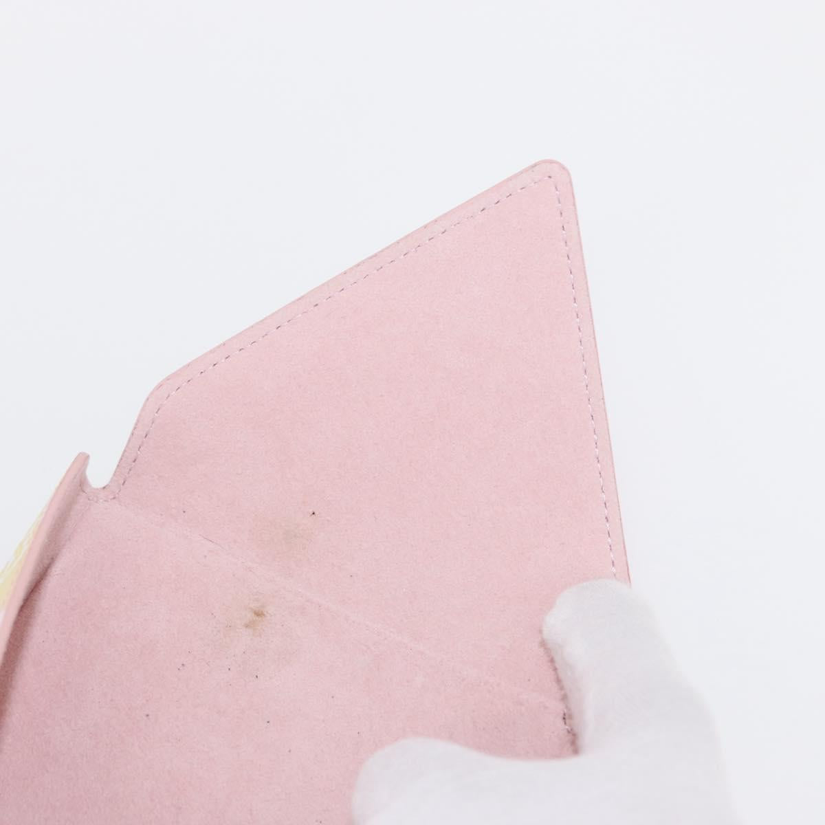 LOUIS VUITTON Monogram Etoui 6 Pailles Pouch Pink GI0621 LV Auth 156366SM