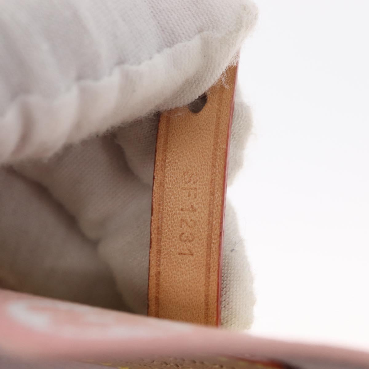 LOUIS VUITTON Monogram Etoui 6 Pailles Pouch Pink GI0621 LV Auth 156366SM
