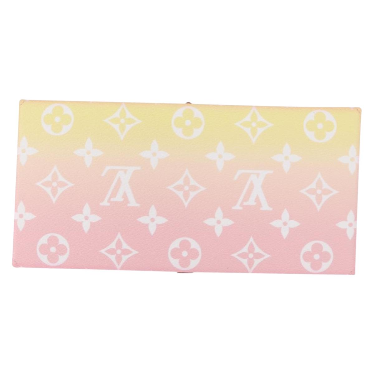 LOUIS VUITTON Monogram Etoui 6 Pailles Pouch Pink GI0621 LV Auth 156366SM